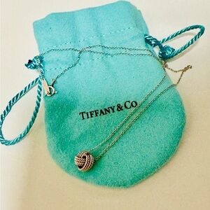 Tiffany twisted knot necklace